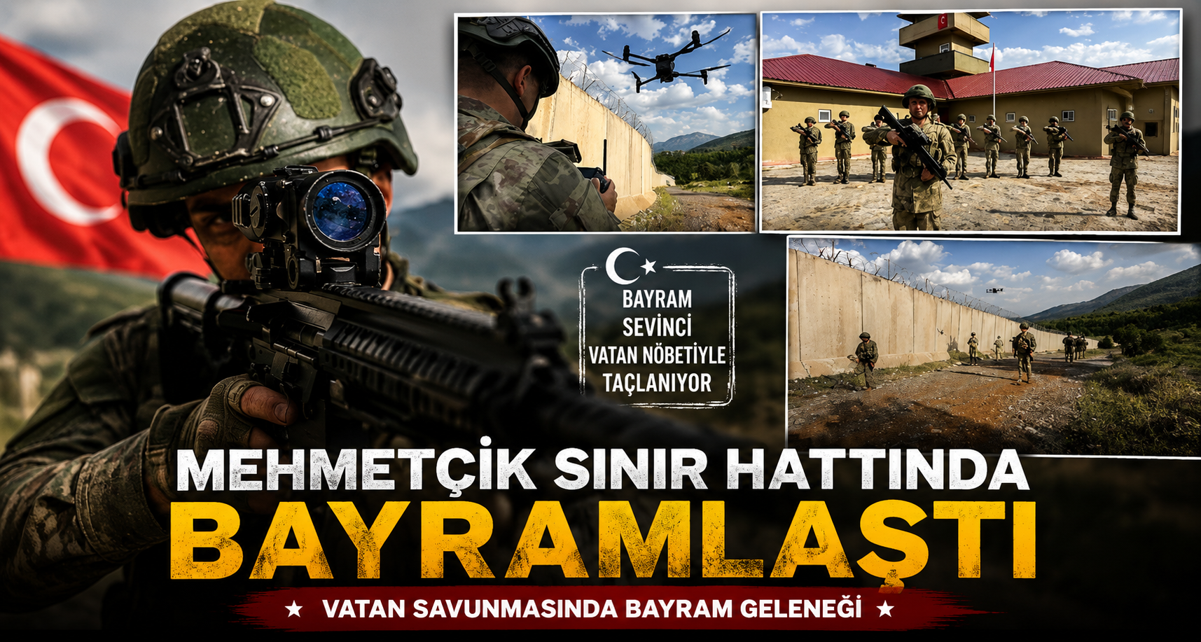 Vatan savunmasında bayram geleneği: Mehmetçik sınır hattında bayramlaştı