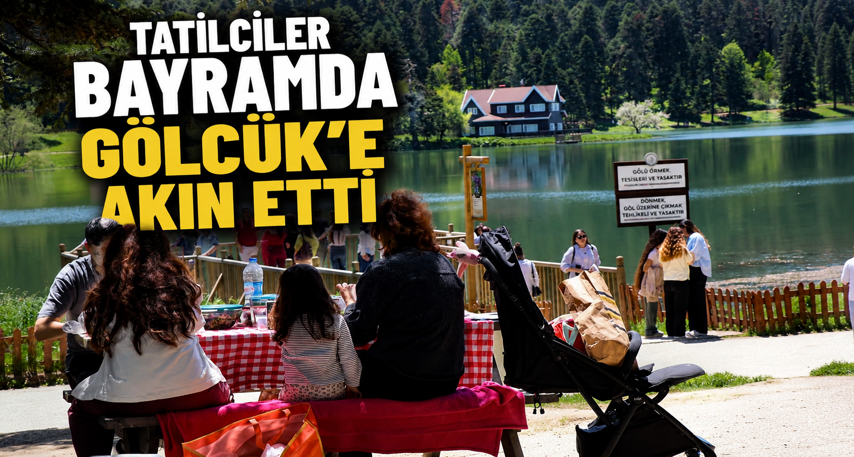 Tatilciler bayramda Gölcük’e akın etti