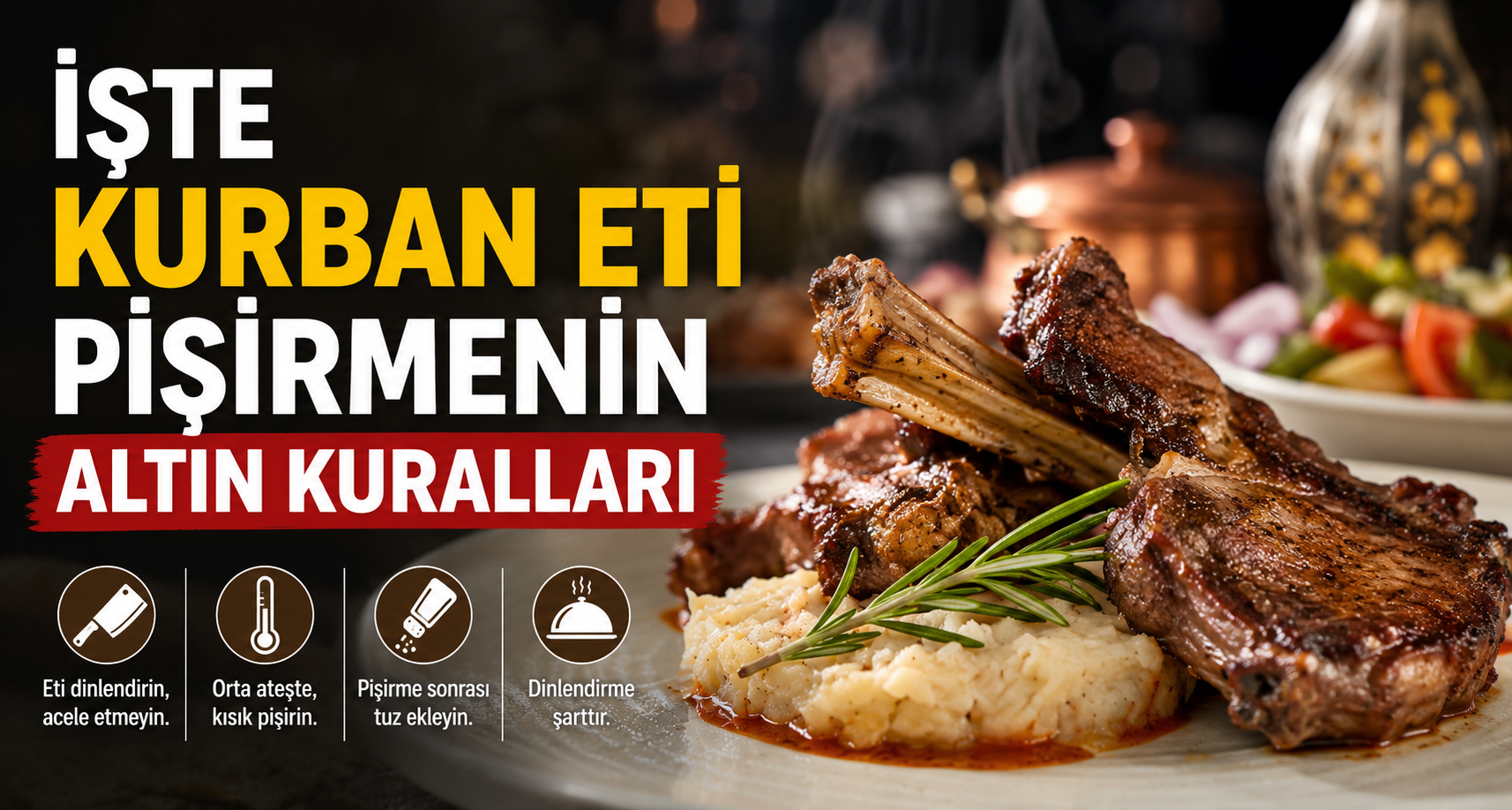 İşte kurban eti pişirmenin altın kuralları