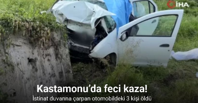 Kastamonu’da feci kaza