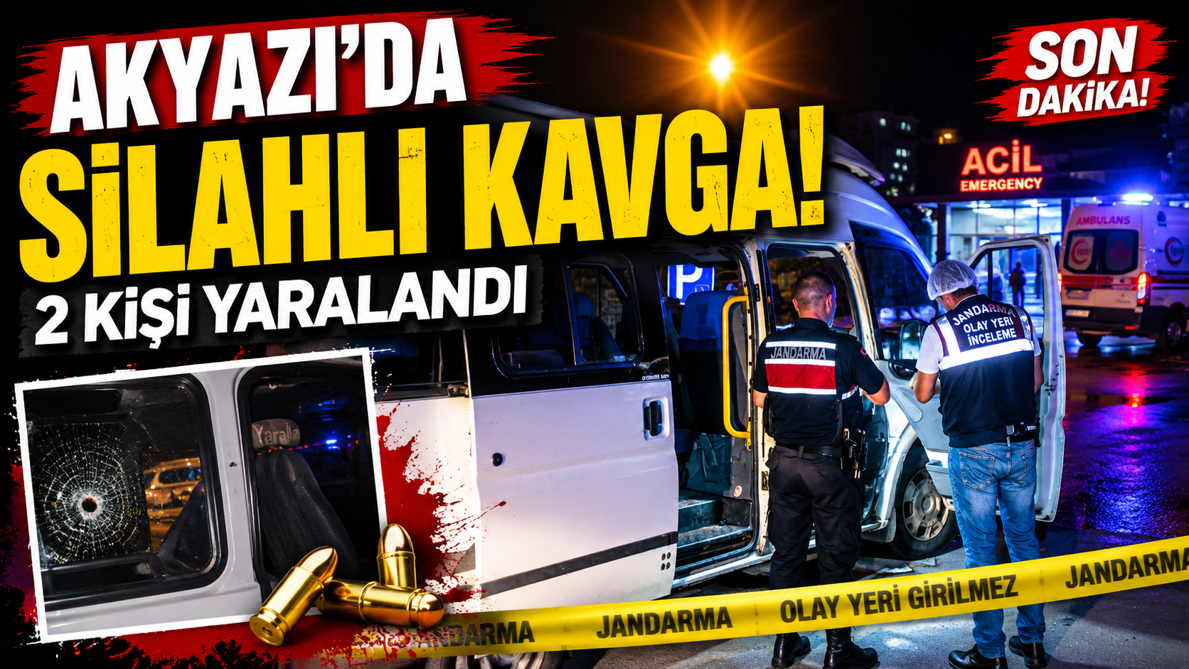 Minibüste Saldırıya Uğradılar, Aynı Araçla Hastaneye Yetiştiler