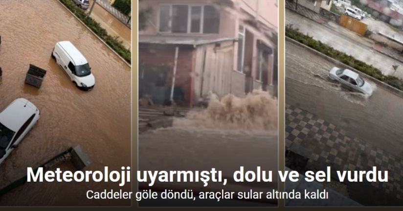 Bozüyük’te sağanak sele yol açtı: Yollar sular altında kaldı