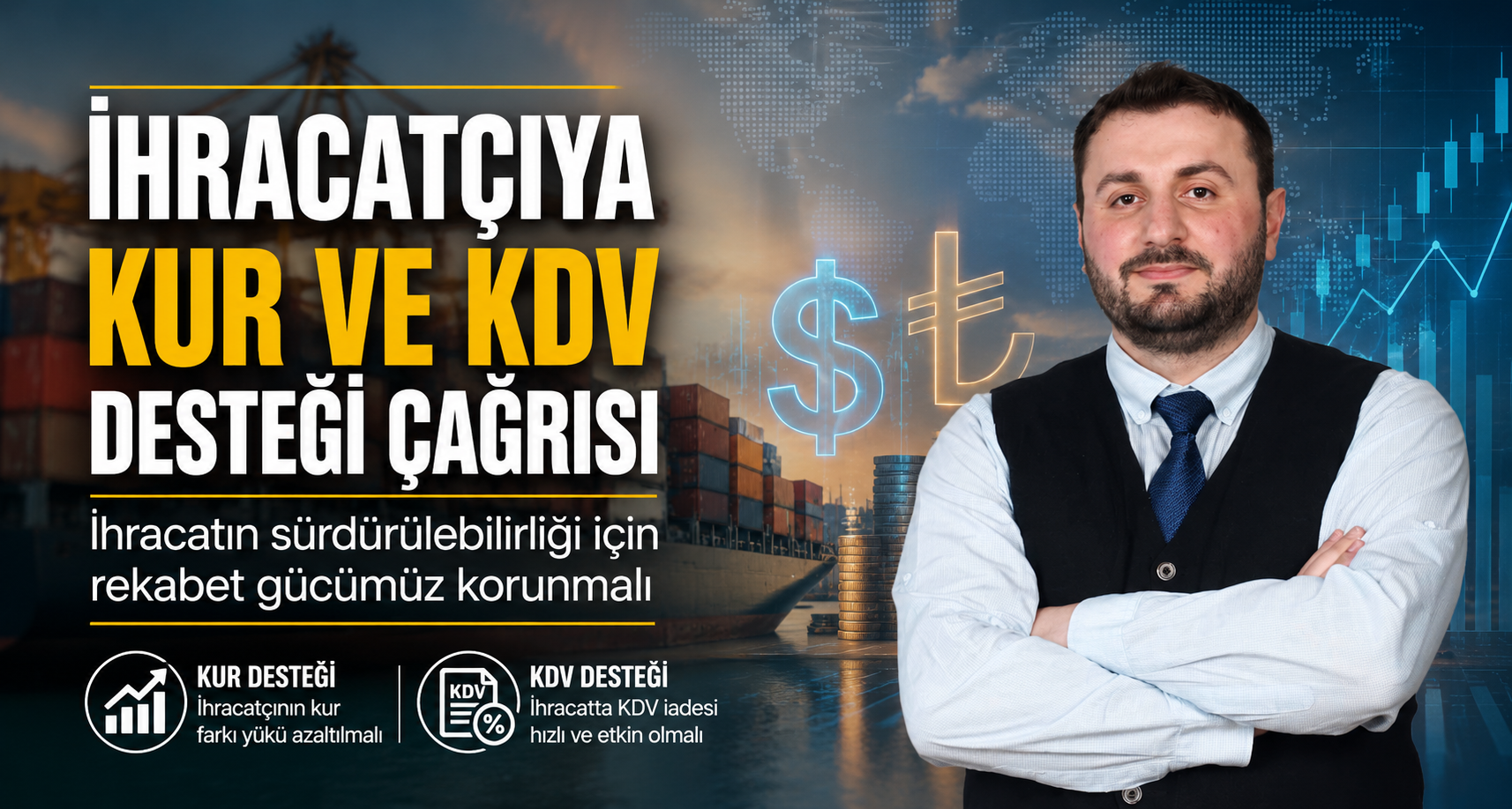 İhracatçıya kur ve KDV desteği çağrısı