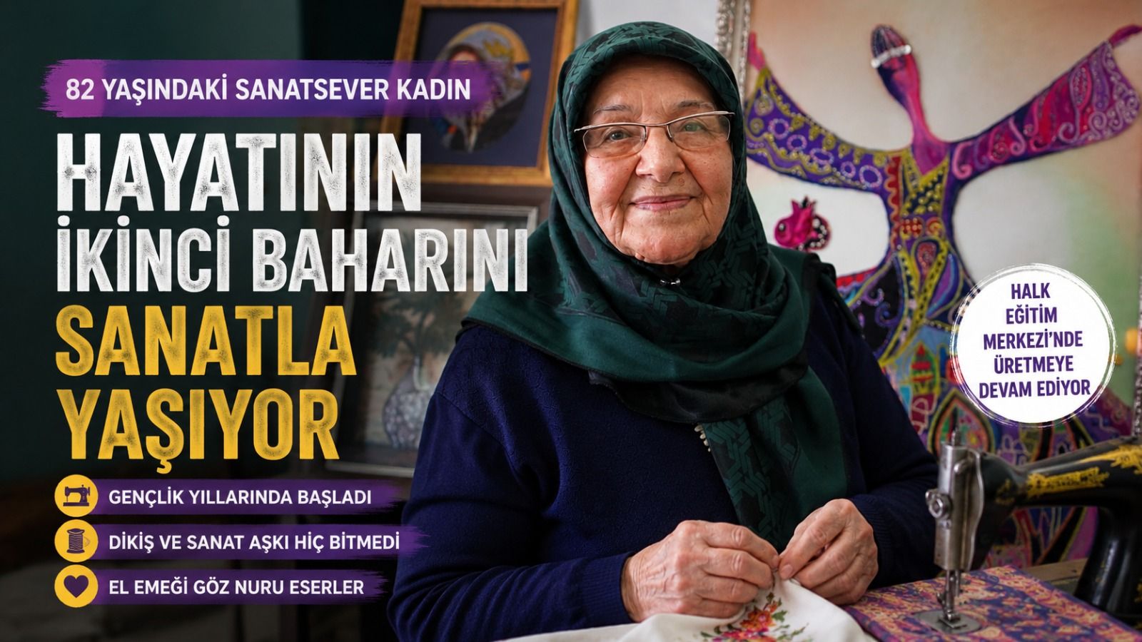 Yaşlı kadın gençlik hayalini gerçekleştiriyor
