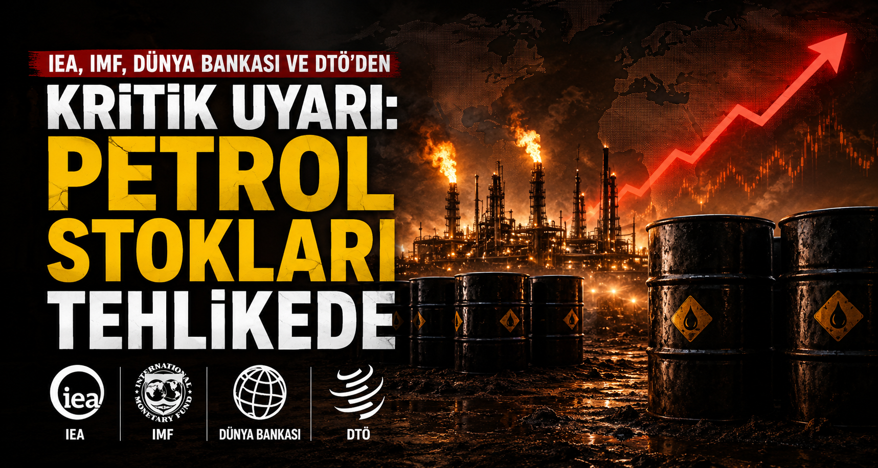 IEA, IMF, Dünya Bankası ve DTÖ’den Kritik Uyarı: Petrol Stokları Tehlikede