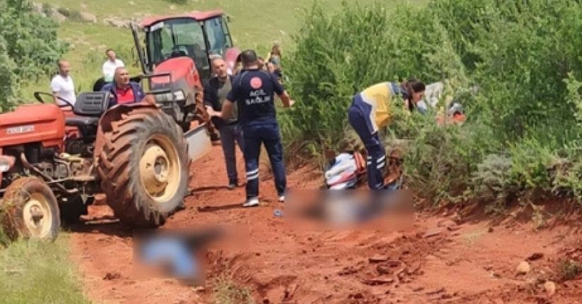 Traktör kazasında baba ile oğul öldü