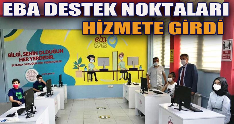 Düzce’deki imkanı olmayan öğrenciler için EBA destek noktası