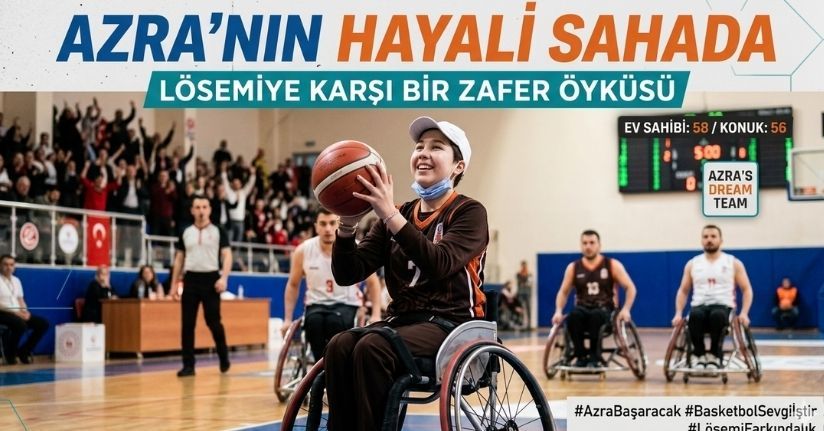 Lösemiyle mücadele eden Azra’nın en büyük hayali basketbolcu olmak