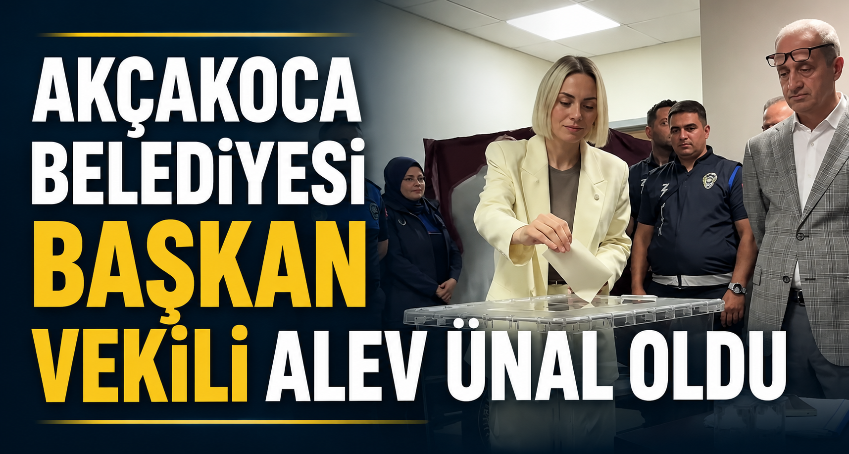 Akçakoca Belediyesi Başkan Vekili Alev Ünal Oldu