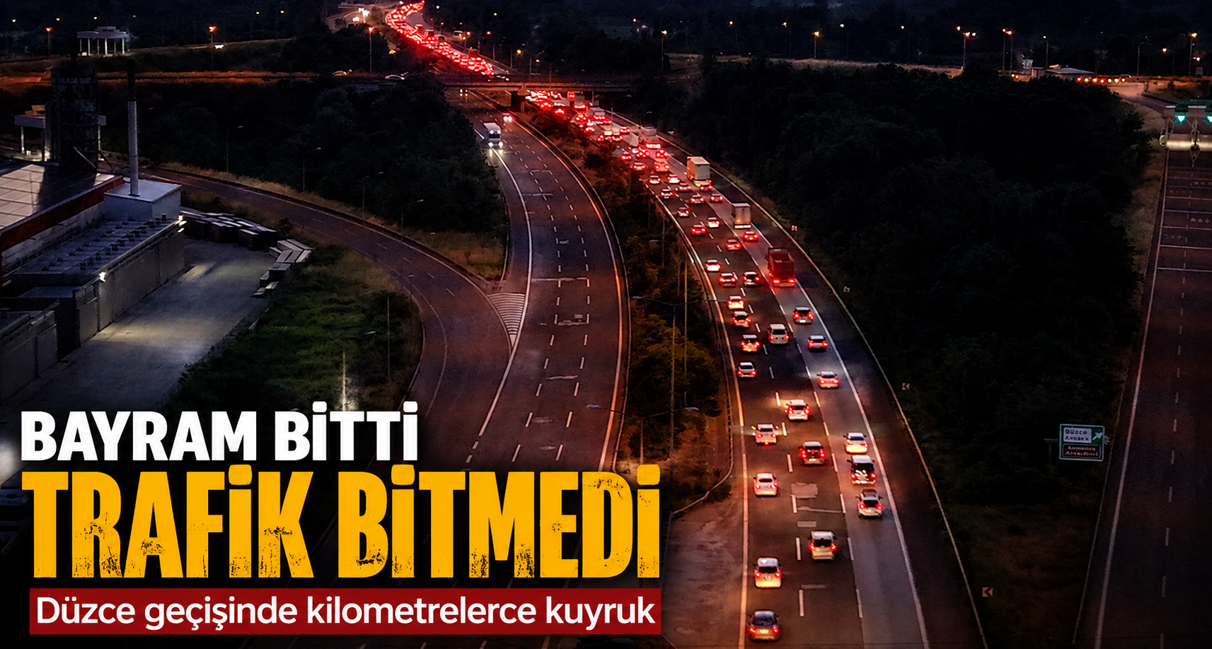 Bayram bitti trafik bitmedi