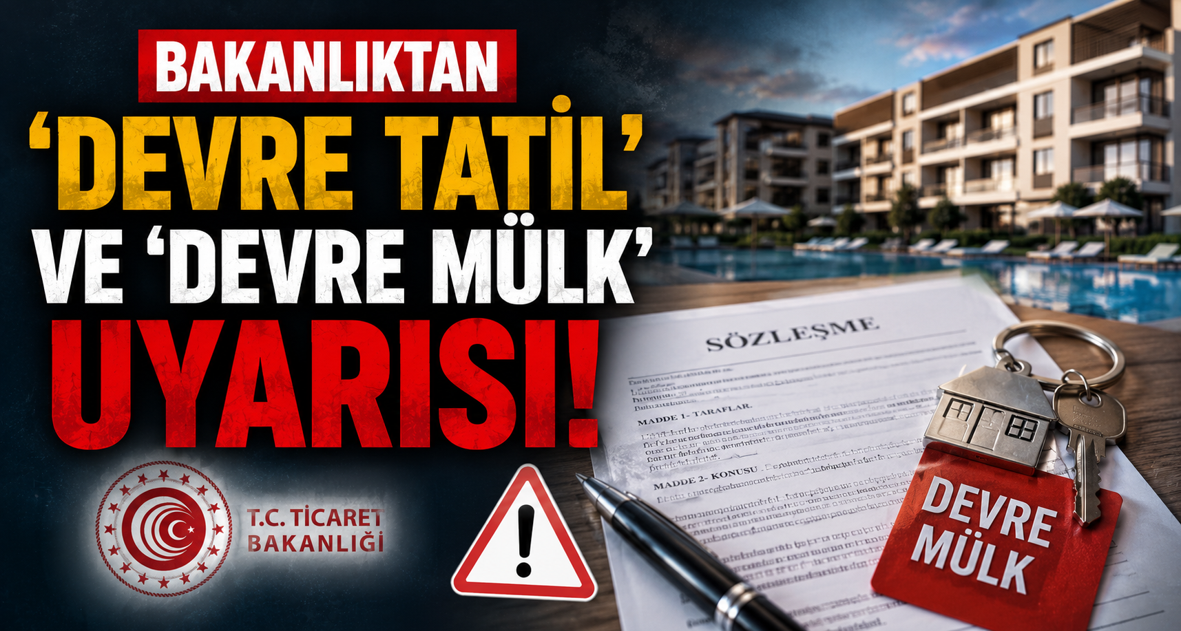 Bakanlıktan 'devre tatil' ve 'devre mülk' uyarısı