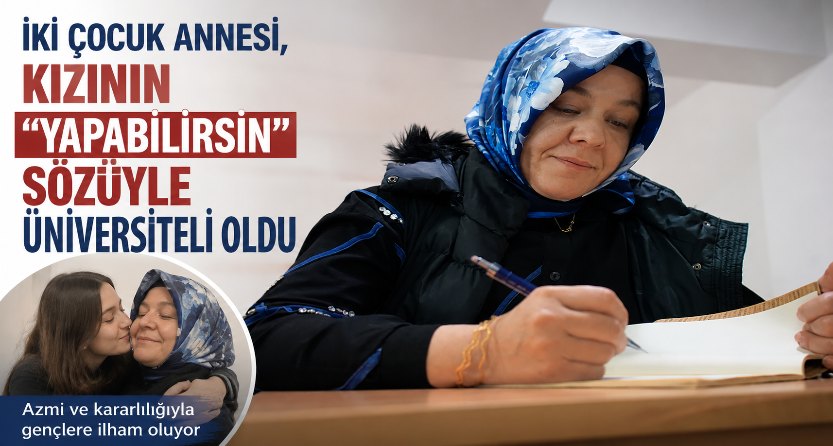 İki çocuk annesi, kızının 
