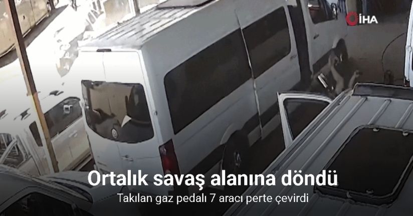 Takılan gaz pedalı ortalığı savaş alanına çevirdi
