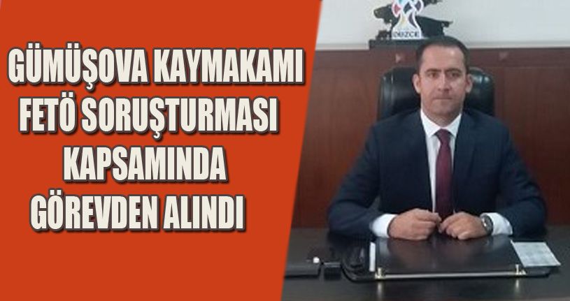 Kaymakam Görevden Alındı