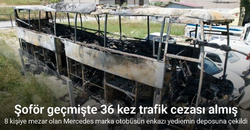 8 kişiye mezar olan otobüsün enkazı yediemin deposuna çekildi