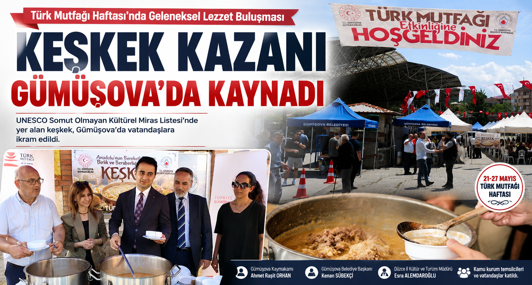 Keşkek Kazanı Gümüşova’da Kaynadı