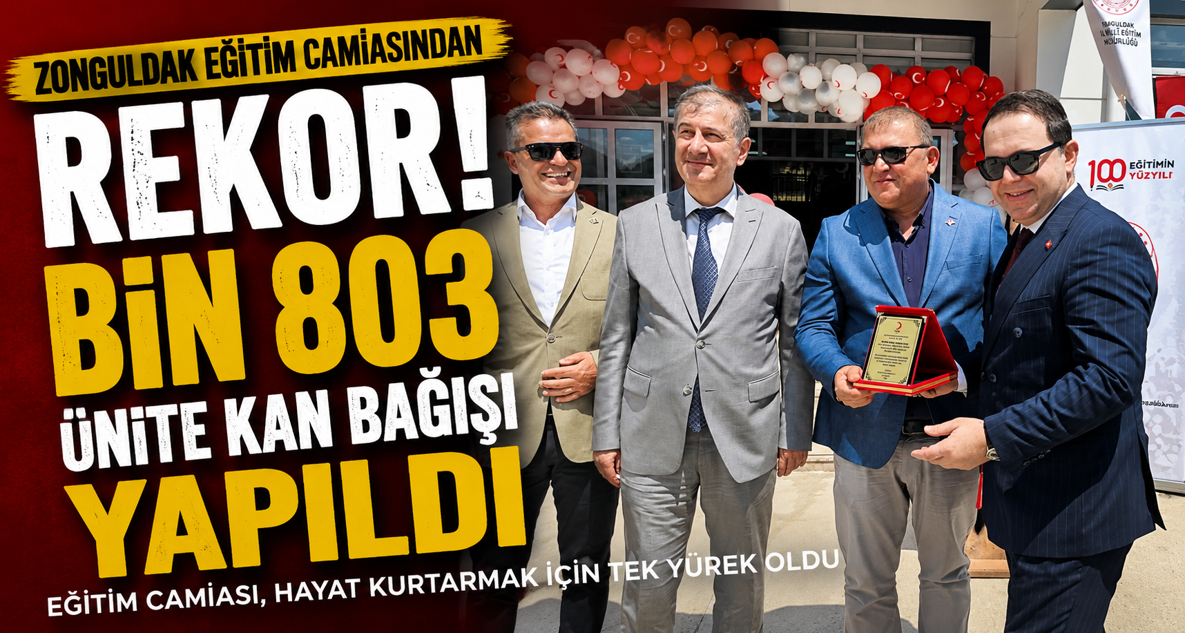 Zonguldak eğitim camiasından rekor; bin 803 ünite kan bağışı yapıldı