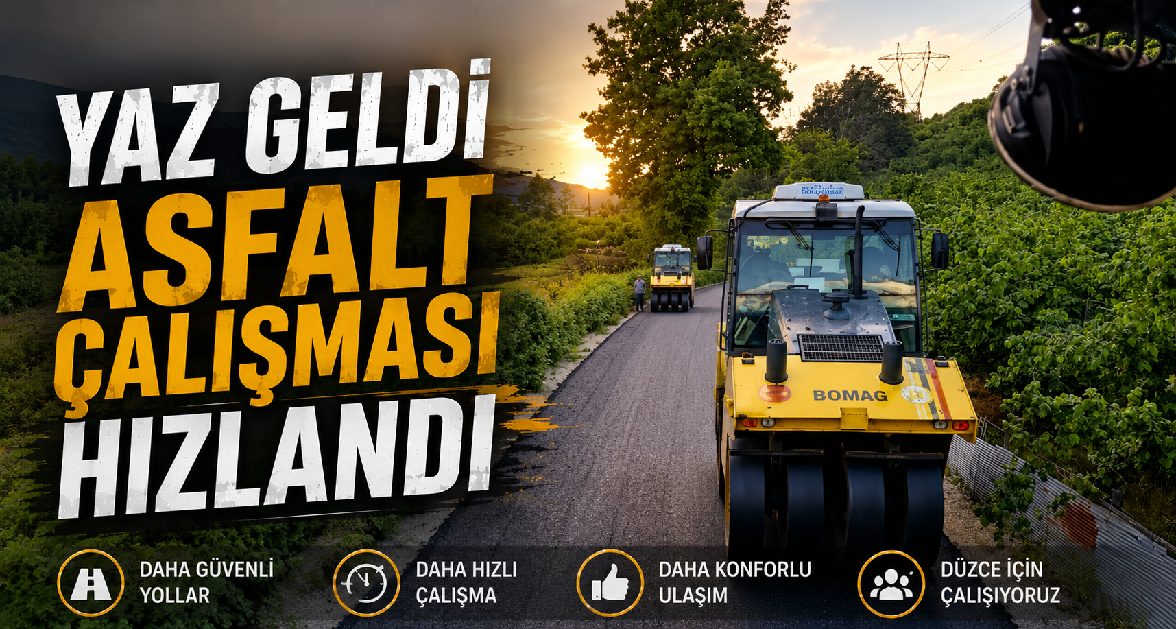 Yaz Geldi Asfalt Çalışması Hızlandı