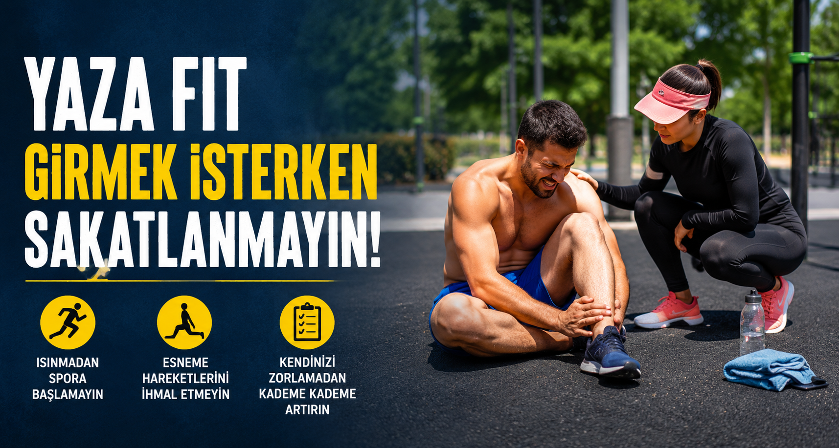 Yaza fit girmek isterken sakatlanmayın