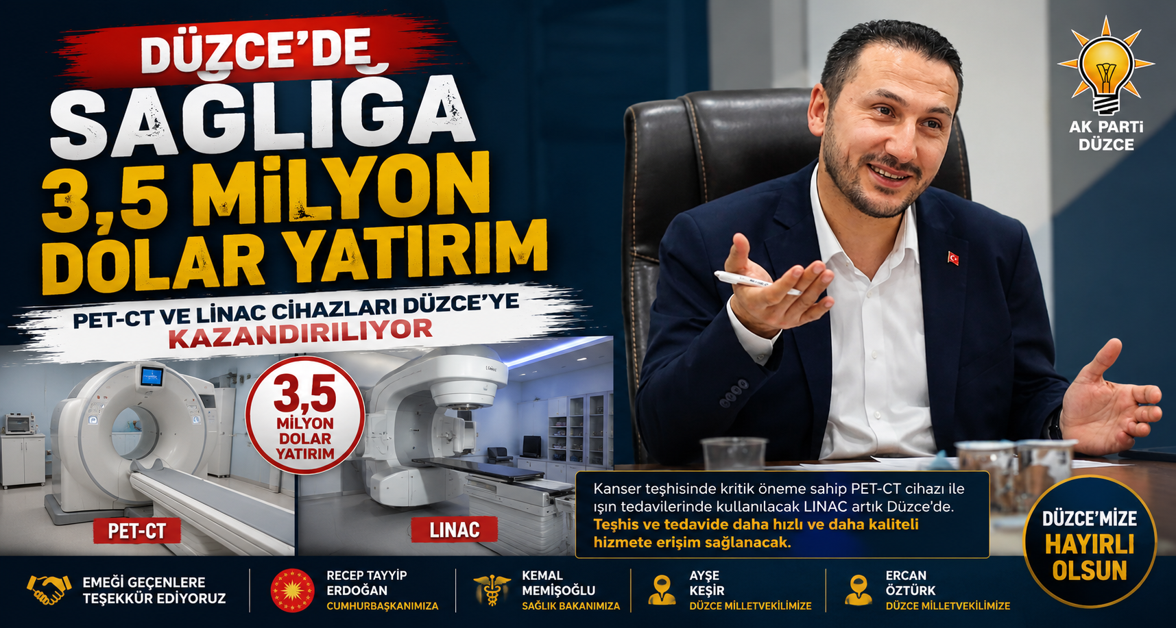 Düzce’de Sağlığa 3,5 Milyon Dolar Yatırım