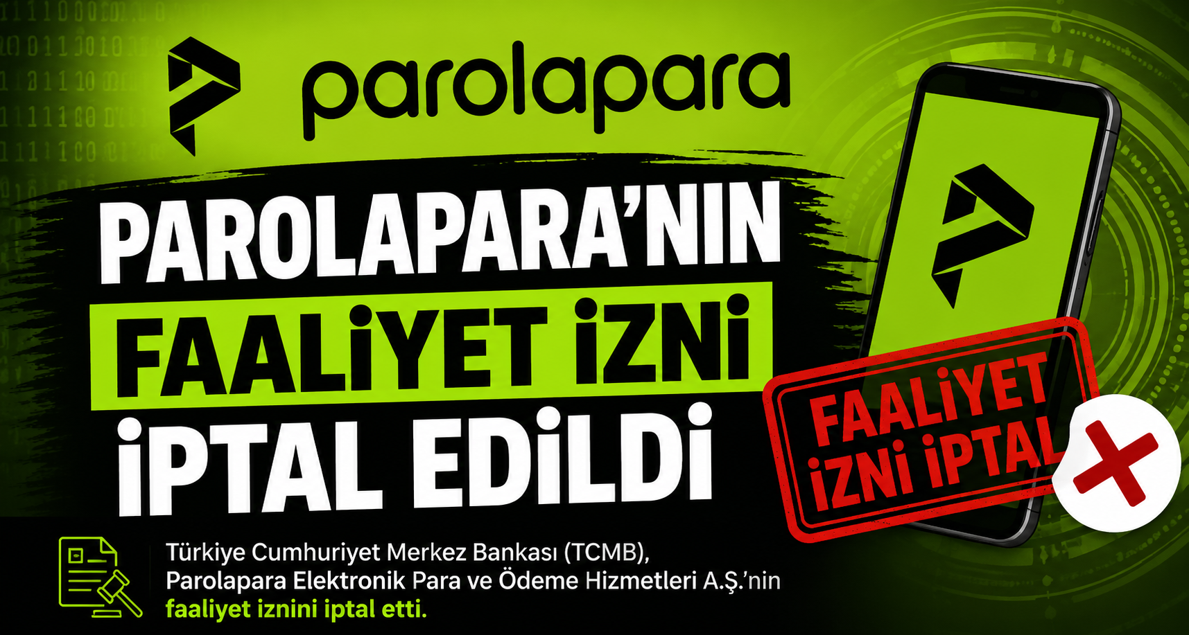 Parolapara’nın faaliyet izni iptal edildi