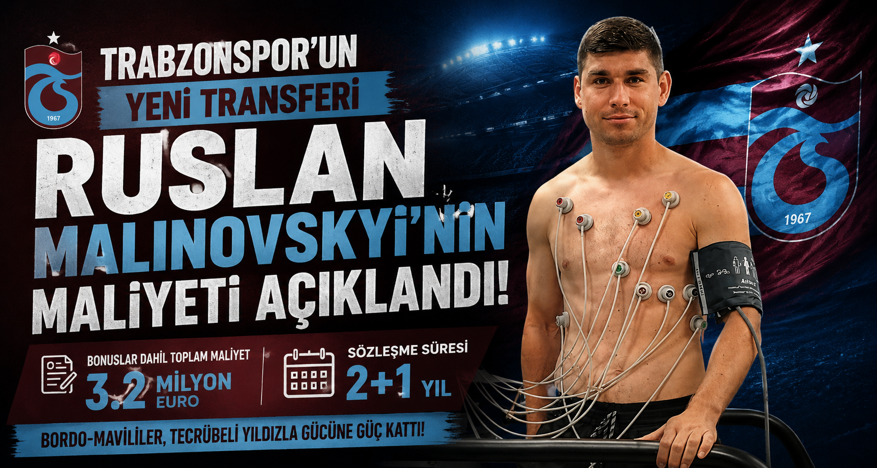 Trabzonspor’un yeni transferi Ruslan Malinovskyi’nin maliyeti açıklandı