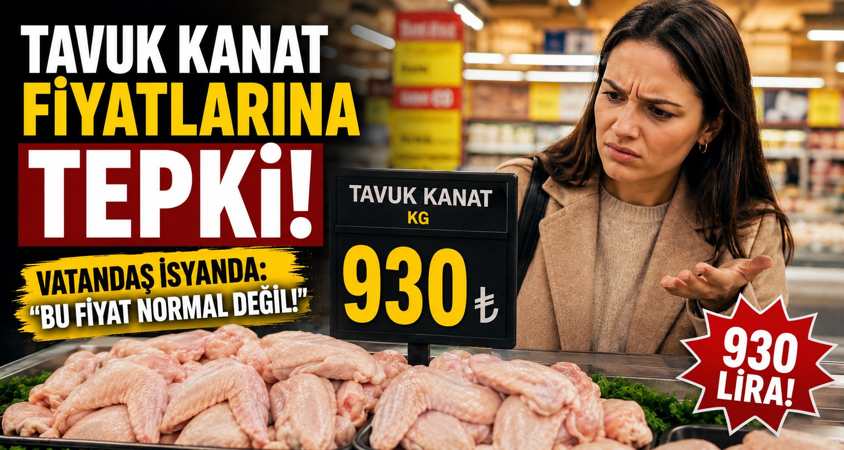 Tavuk kanat fiyatlarına tepki