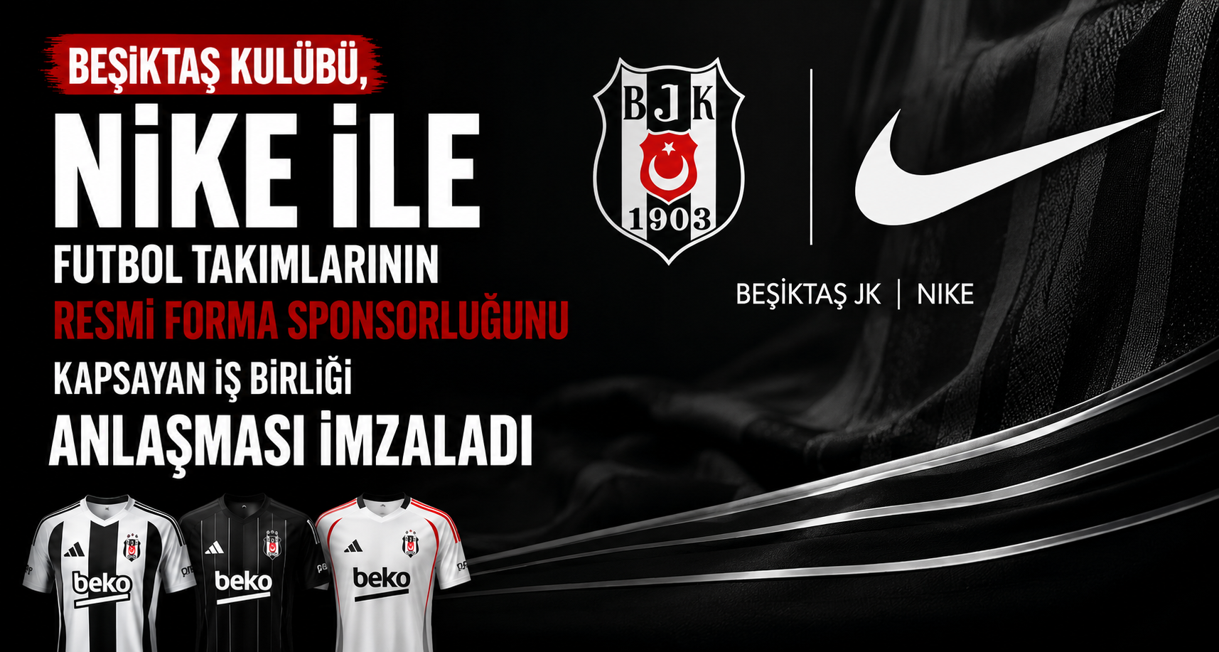 Beşiktaş’a yeni forma sponsoru