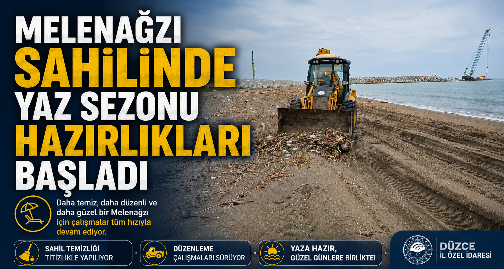 Melenağzı Sahilinde Yaz Sezonu Hazırlıkları Başladı