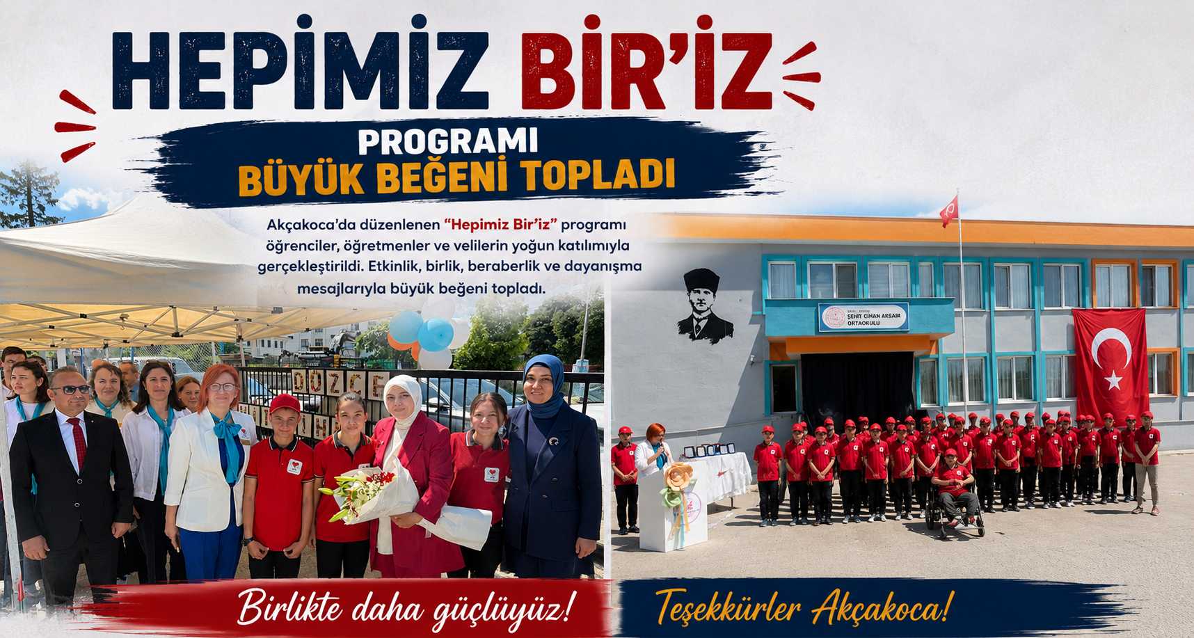 Hepimiz Bir'iz Programı Büyük Beğeni Topladı