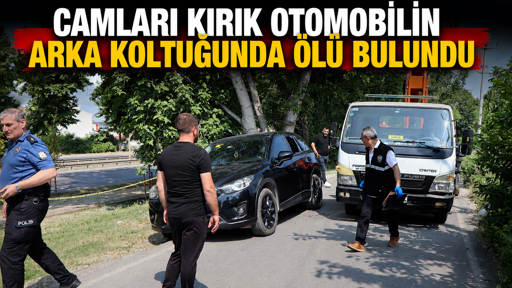 Camları kırık otomobilin arka koltuğunda ölü bulundu