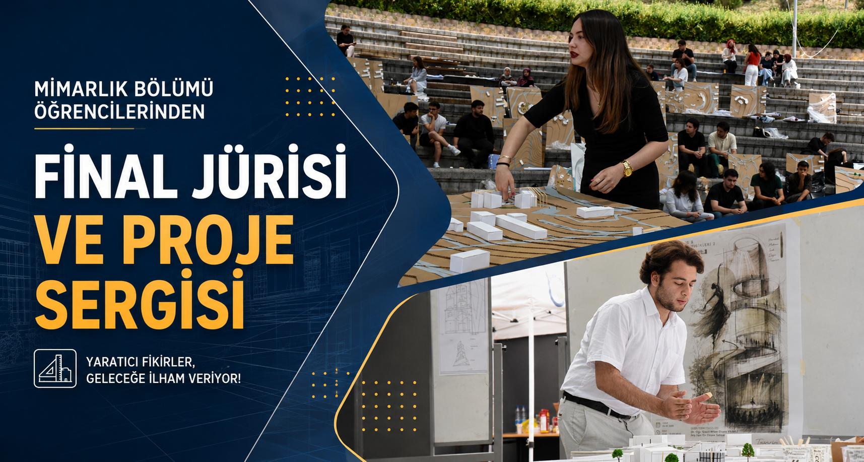 Mimarlık Bölümü Öğrencilerinden Final Jürisi ve Proje Sergisi