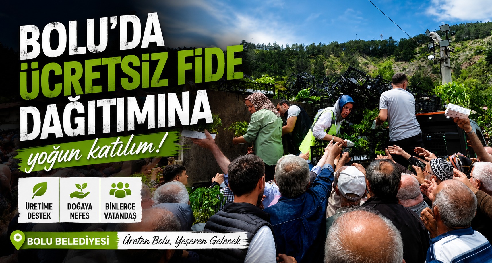 Bolu’da ücretsiz fide dağıtımına yoğun katılım