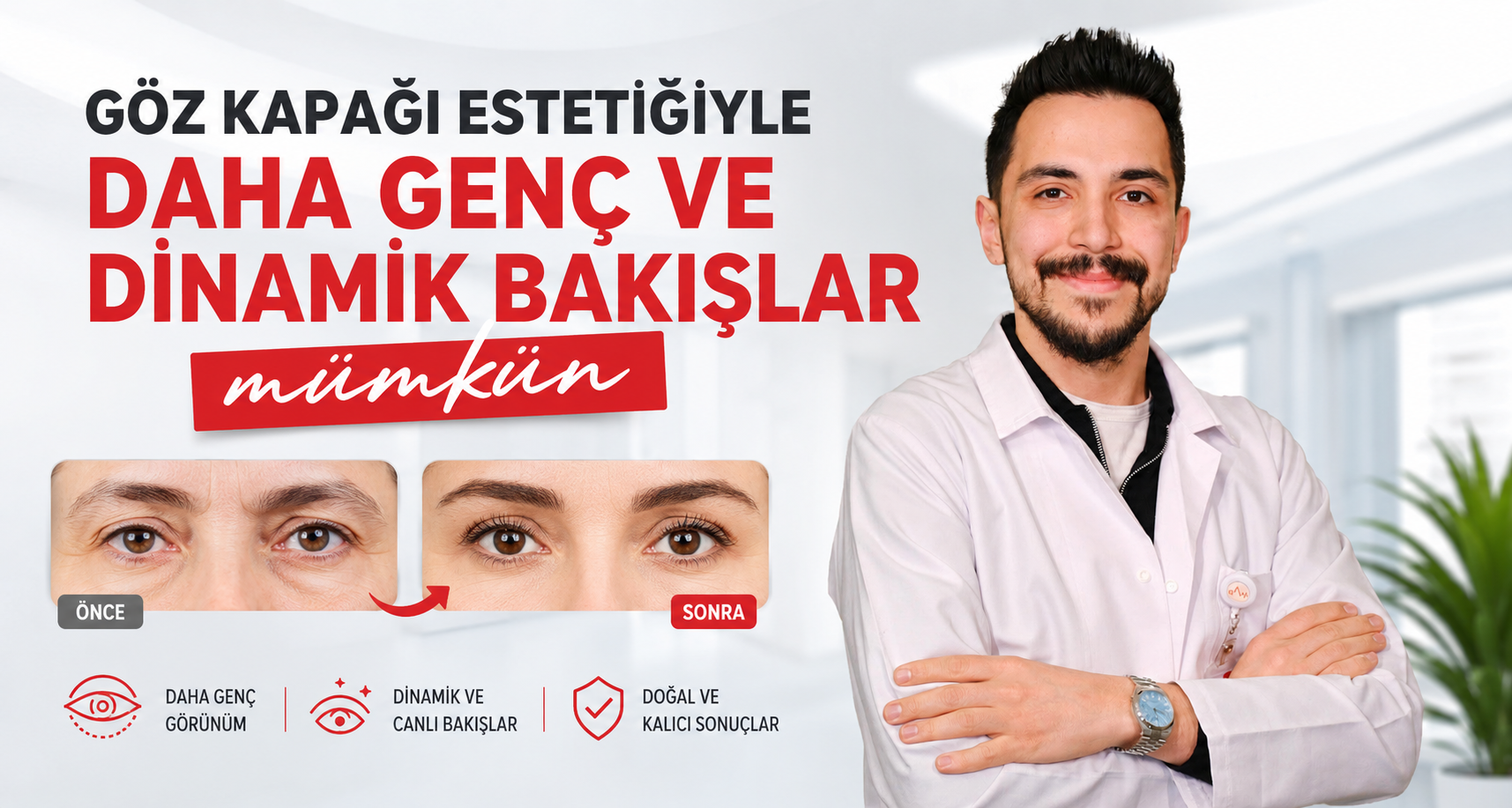 Göz kapağı estetiğiyle daha genç ve dinamik bakışlar mümkün
