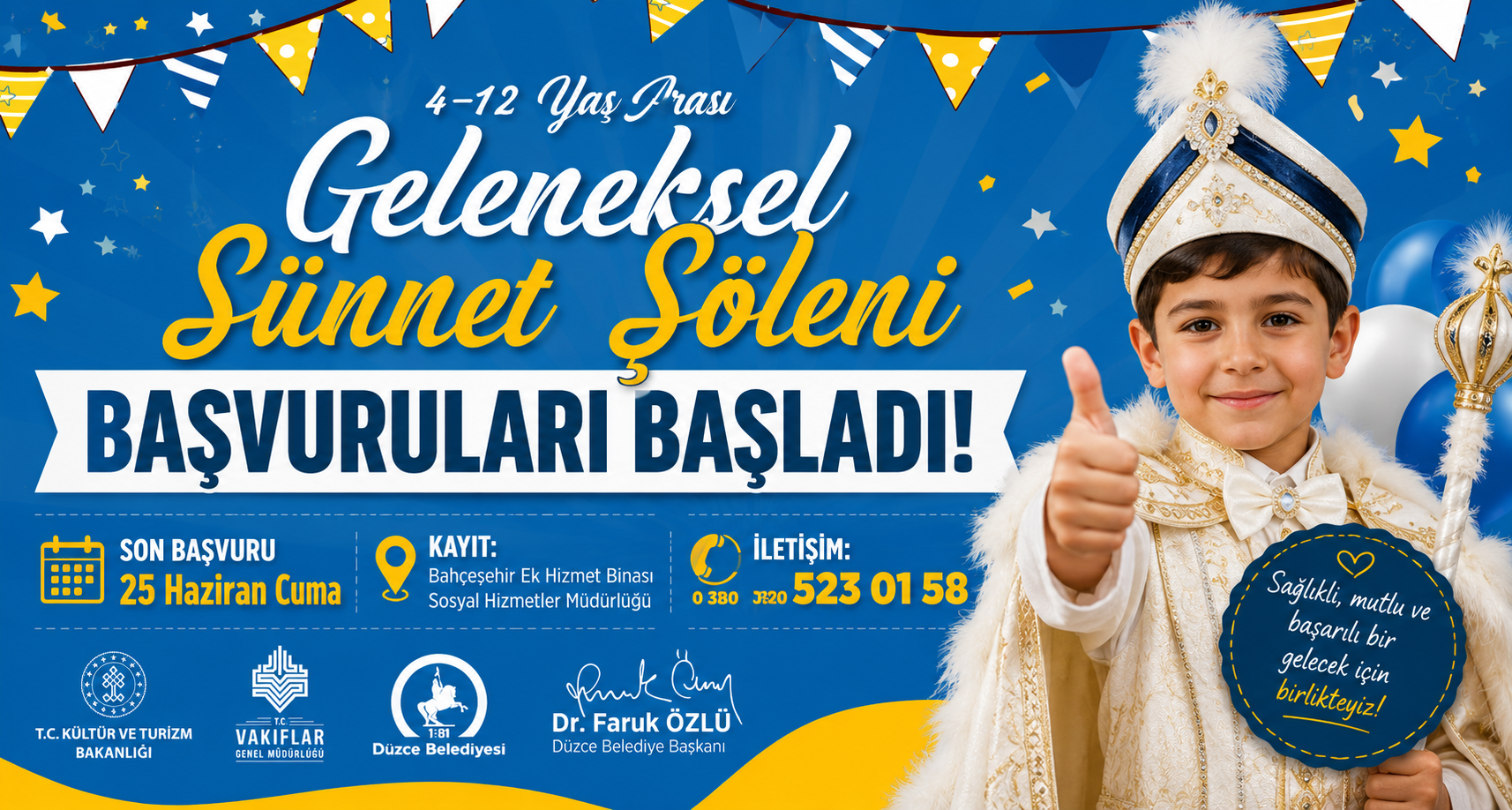 Geleneksel Sünnet Şöleni Başvuruları Başladı