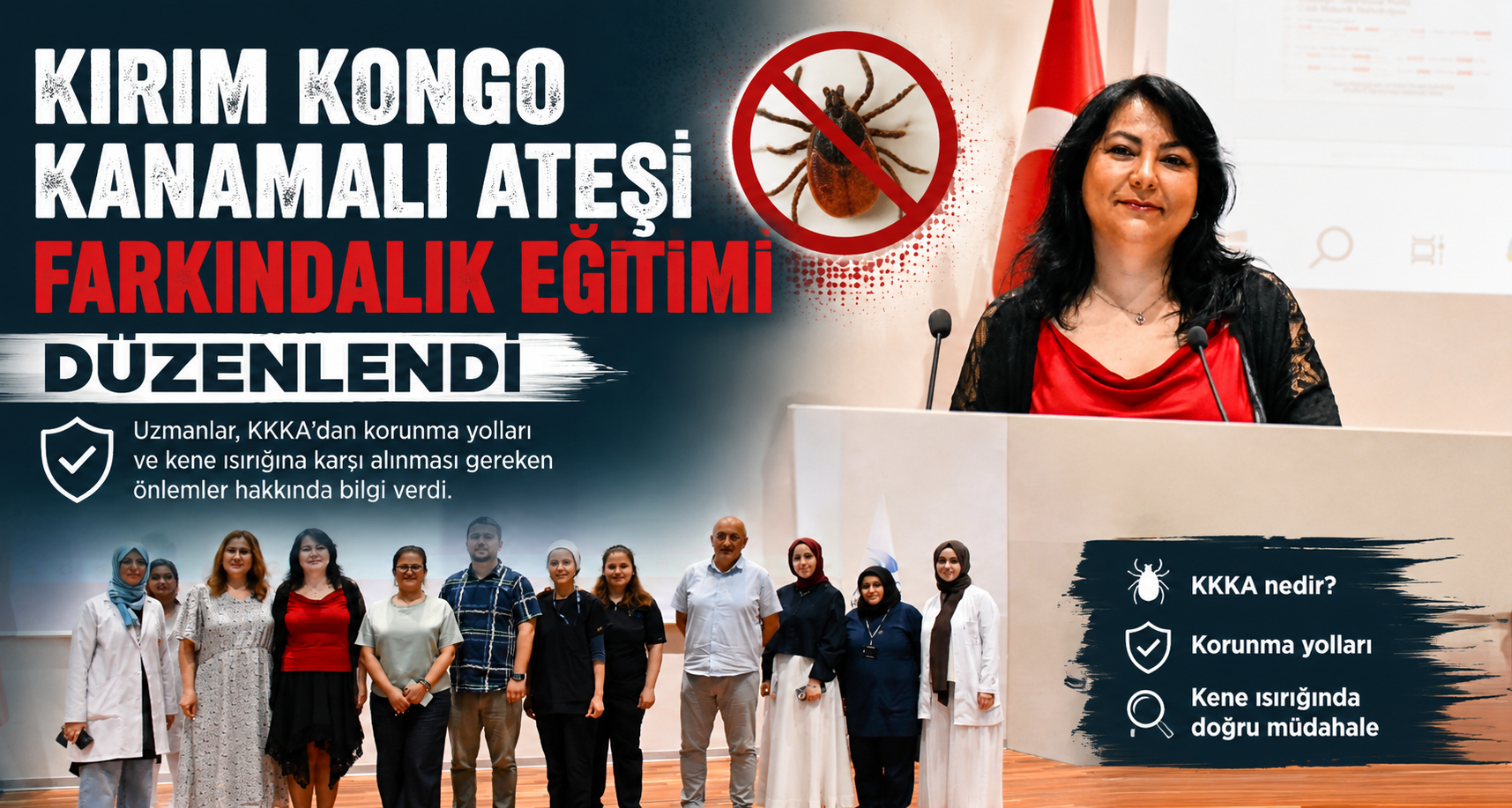 Kırım Kongo Kanamalı Ateşi Farkındalık Eğitimi Düzenlendi