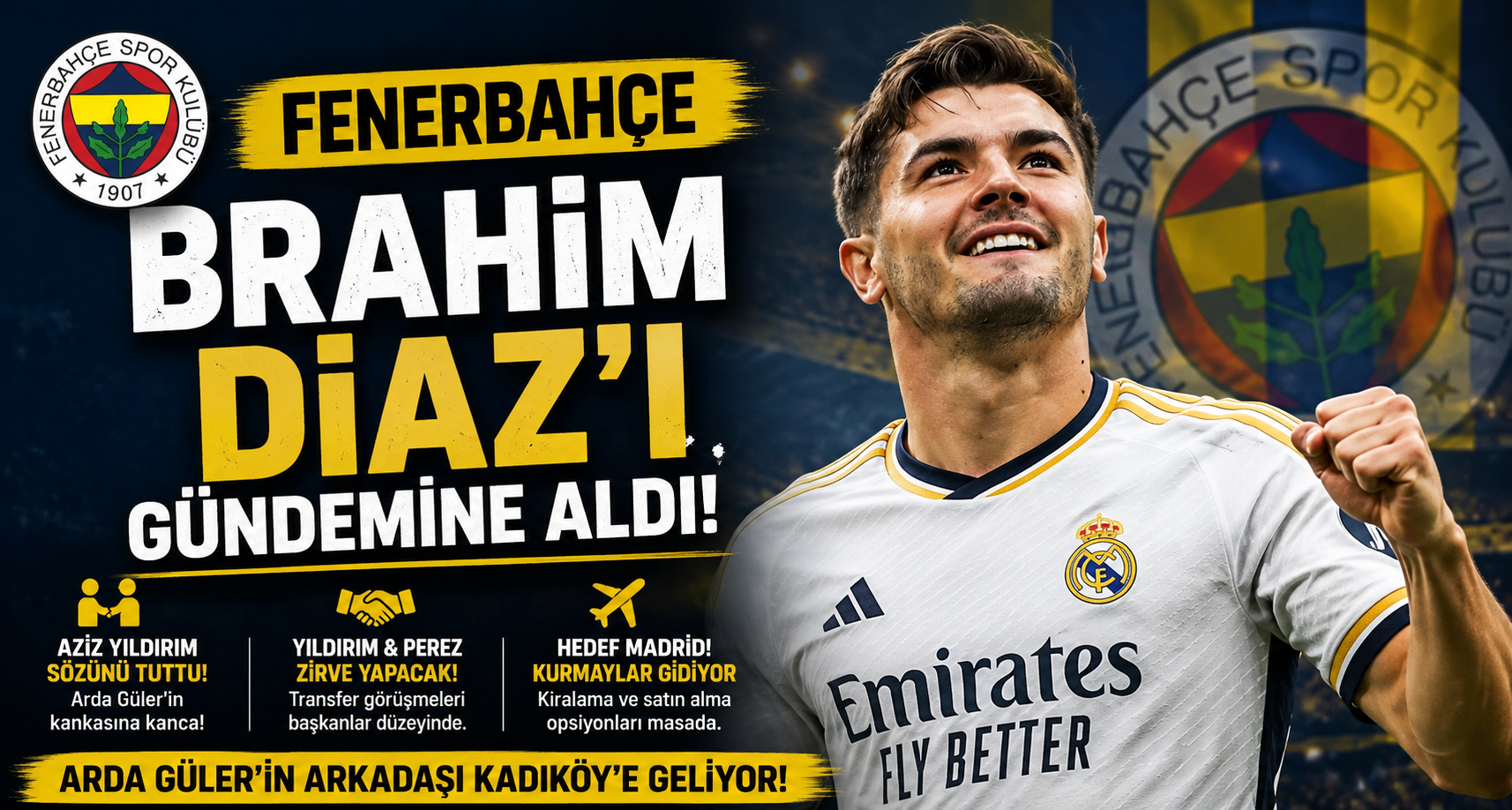 Fenerbahçe Brahim Diaz’ı gündemine aldı