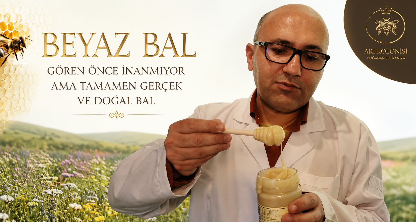 Bu da beyaz bal: Gören önce inanmıyor ama tamamen gerçek ve doğal bal