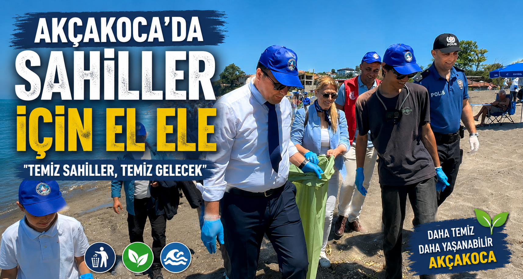 Akçakoca'da Sahiller İçin El Ele