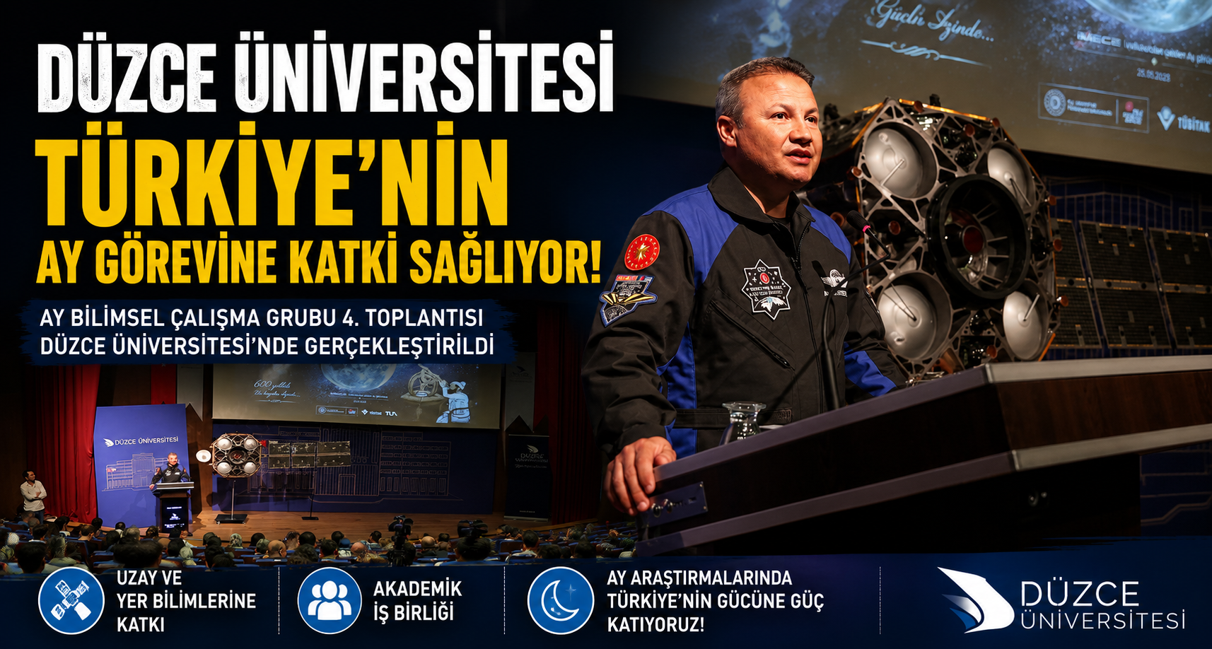 Düzce Üniversitesi'nden Ay Araştırmaları Alanına Büyük Katkı