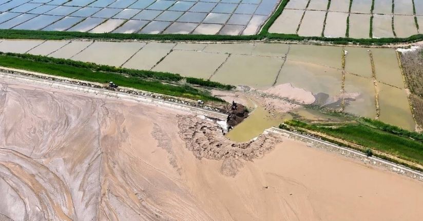 Çorum’da HES bendi patladı: Çeltik tarlaları su altında kaldı