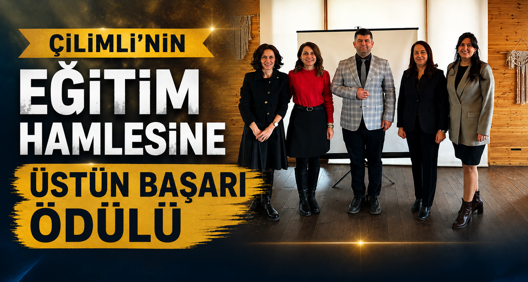 Çilimli'nin eğitim hamlesine üstün başarı ödülü