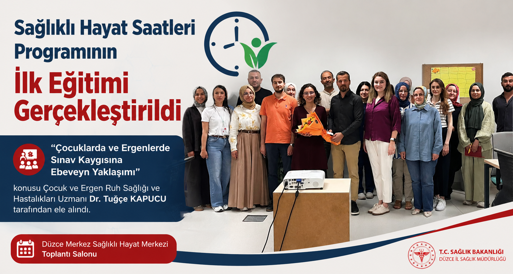 Sağlıklı Hayat Saatleri Programının İlk Eğitimi Gerçekleştirildi