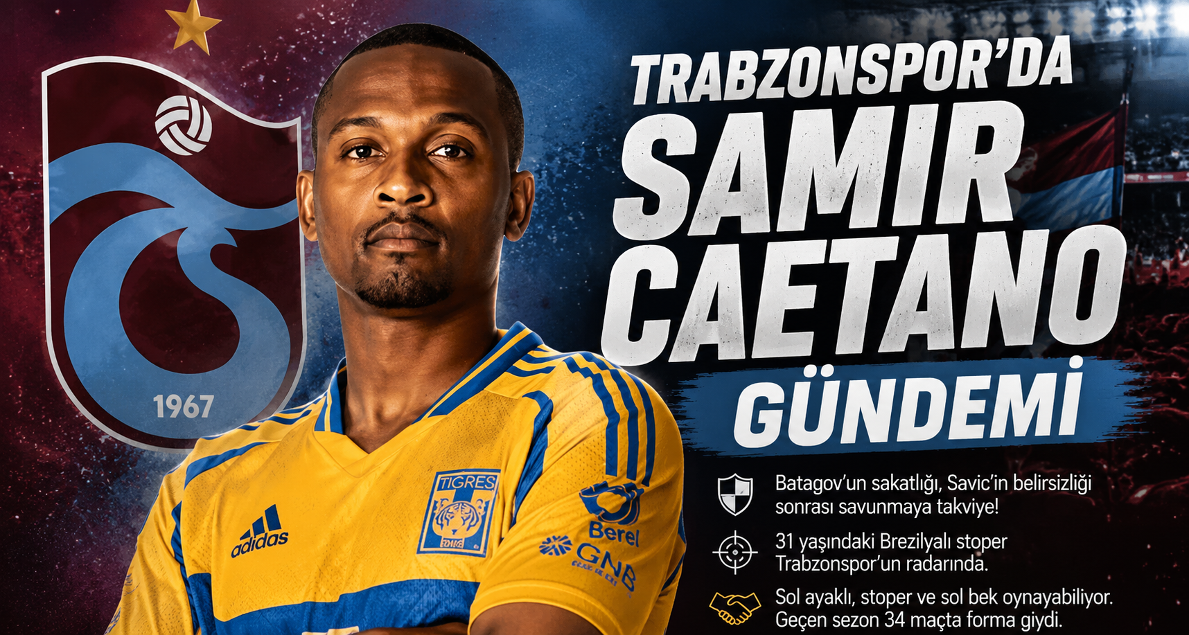 Trabzonspor'da Samir Caetano Gündemi