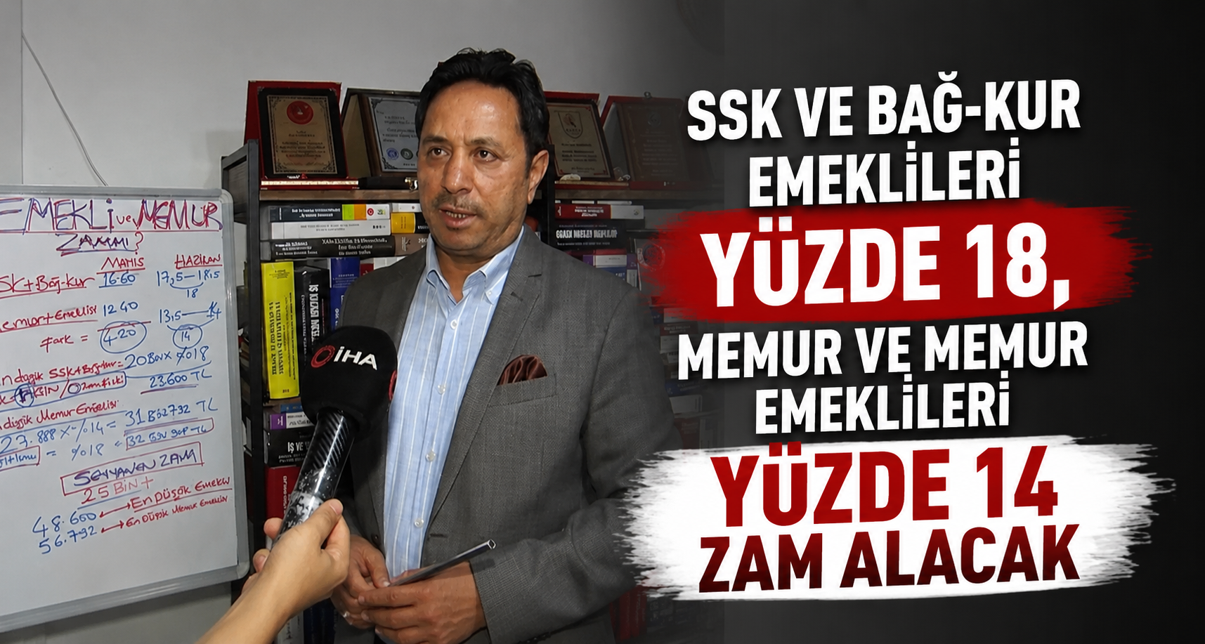 SSK ve Bağ-Kur emeklileri yüzde 18, memur ve memur emeklileri yüzde 14 zam alacak