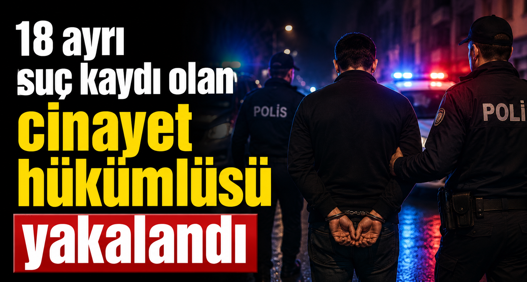18 Ayrı Suç Kaydı Olan Cinayet Hükümlüsü Yakalandı
