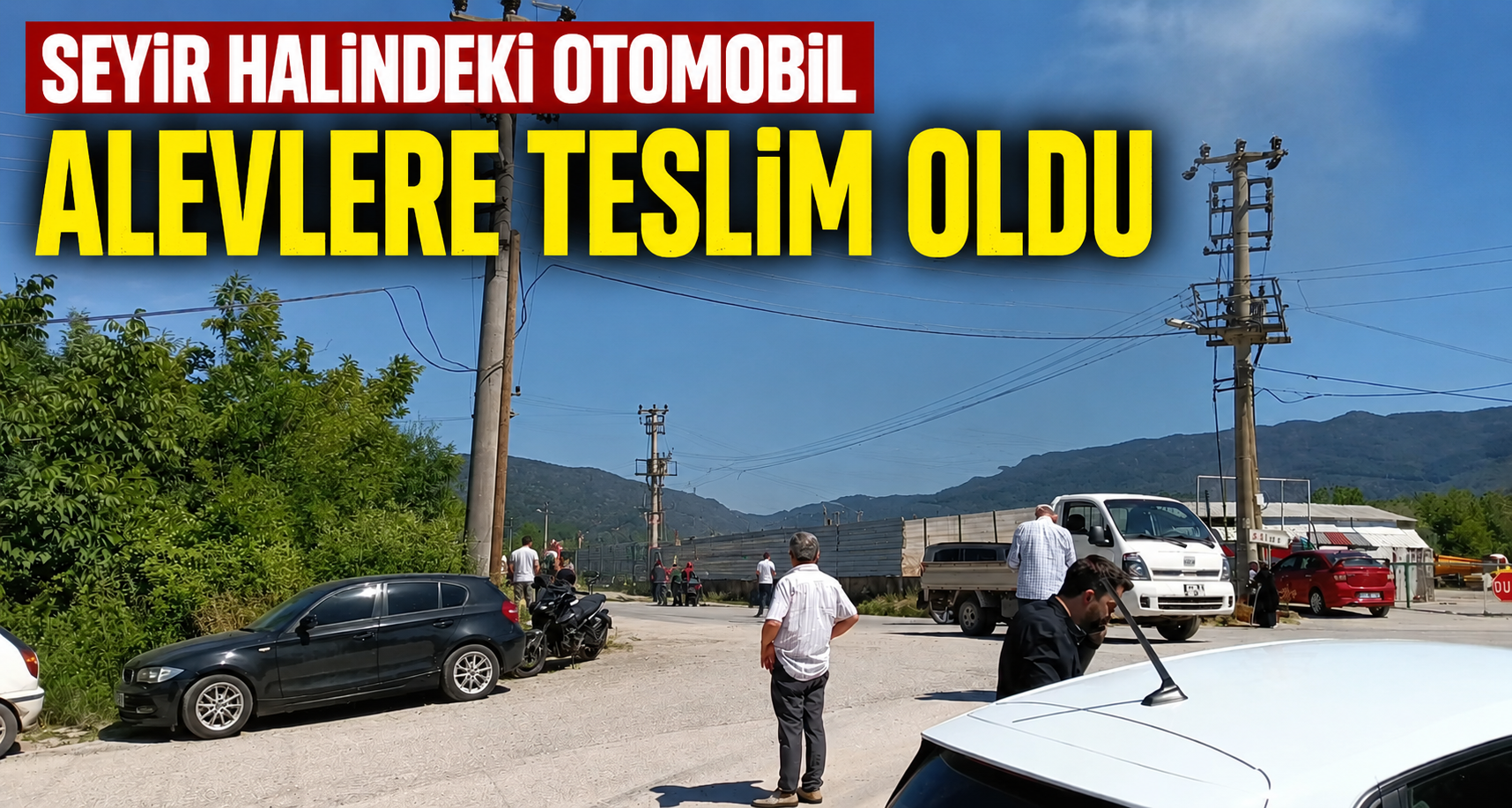 Seyir halindeki otomobil alevlere teslim oldu