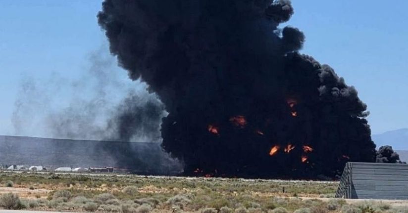 ABD’ye ait B-52 bombardıman uçağı kazasının ardından çekilen yeni görüntüler ortaya çıktı