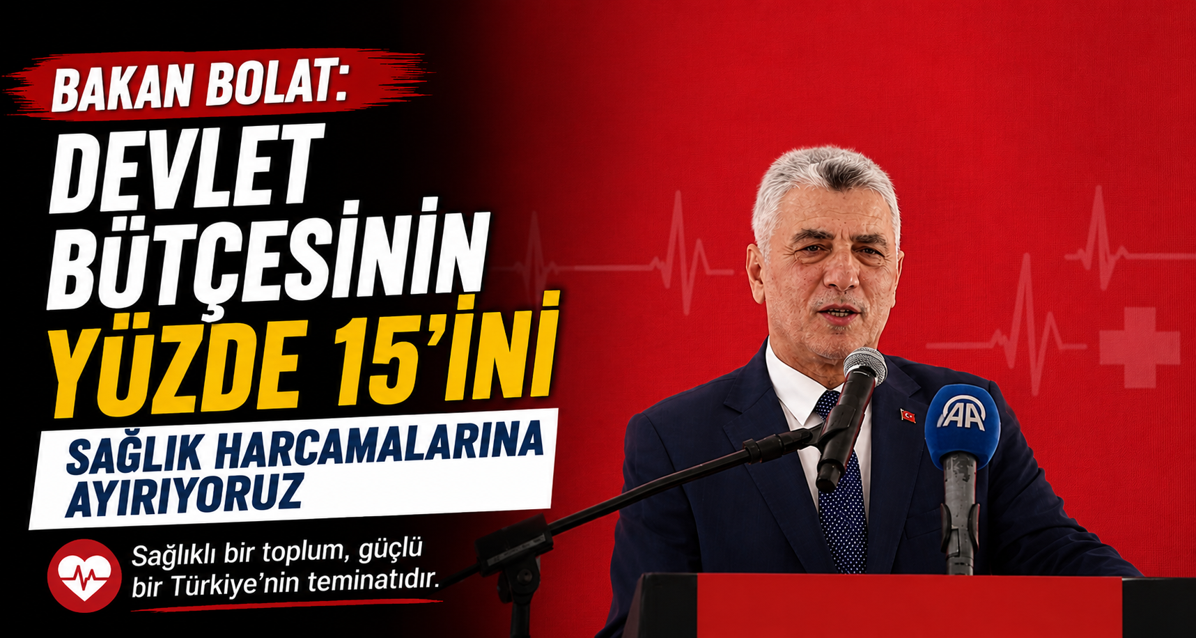 Bakan Bolat: Devlet bütçesinin yüzde 15'ini sağlık harcamalarına ayırıyoruz