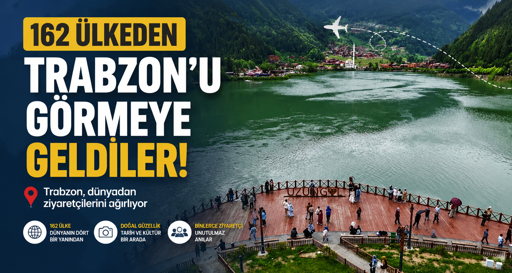 162 ülkeden Trabzon’u görmeye geldiler